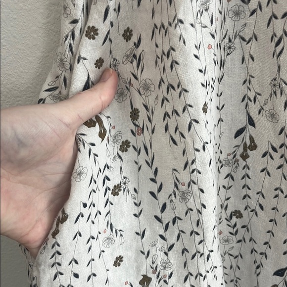 Rachel Zoe Los Angles Linen Floral Shift Dress Size M - Picture 4 of 6